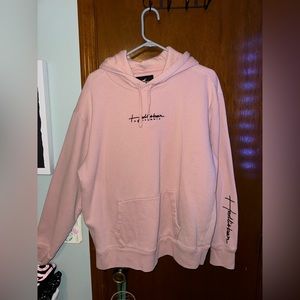 Hollister pink hoodie
